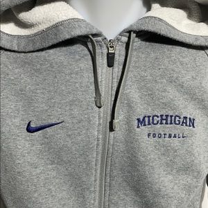 NIKE Michigan Football Full Zip Hoodie